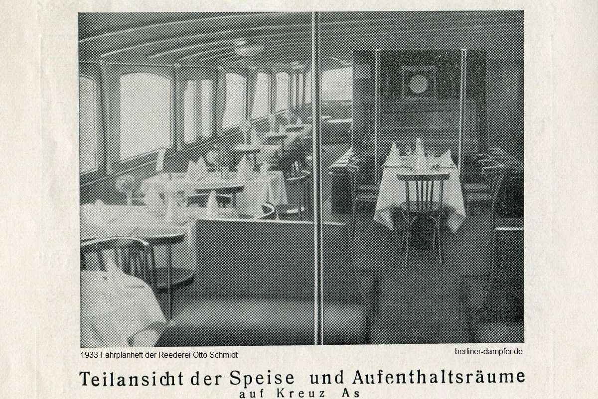 1933 Reederei Otto Schmidt Fahrplan - 05 - Kreuz-As