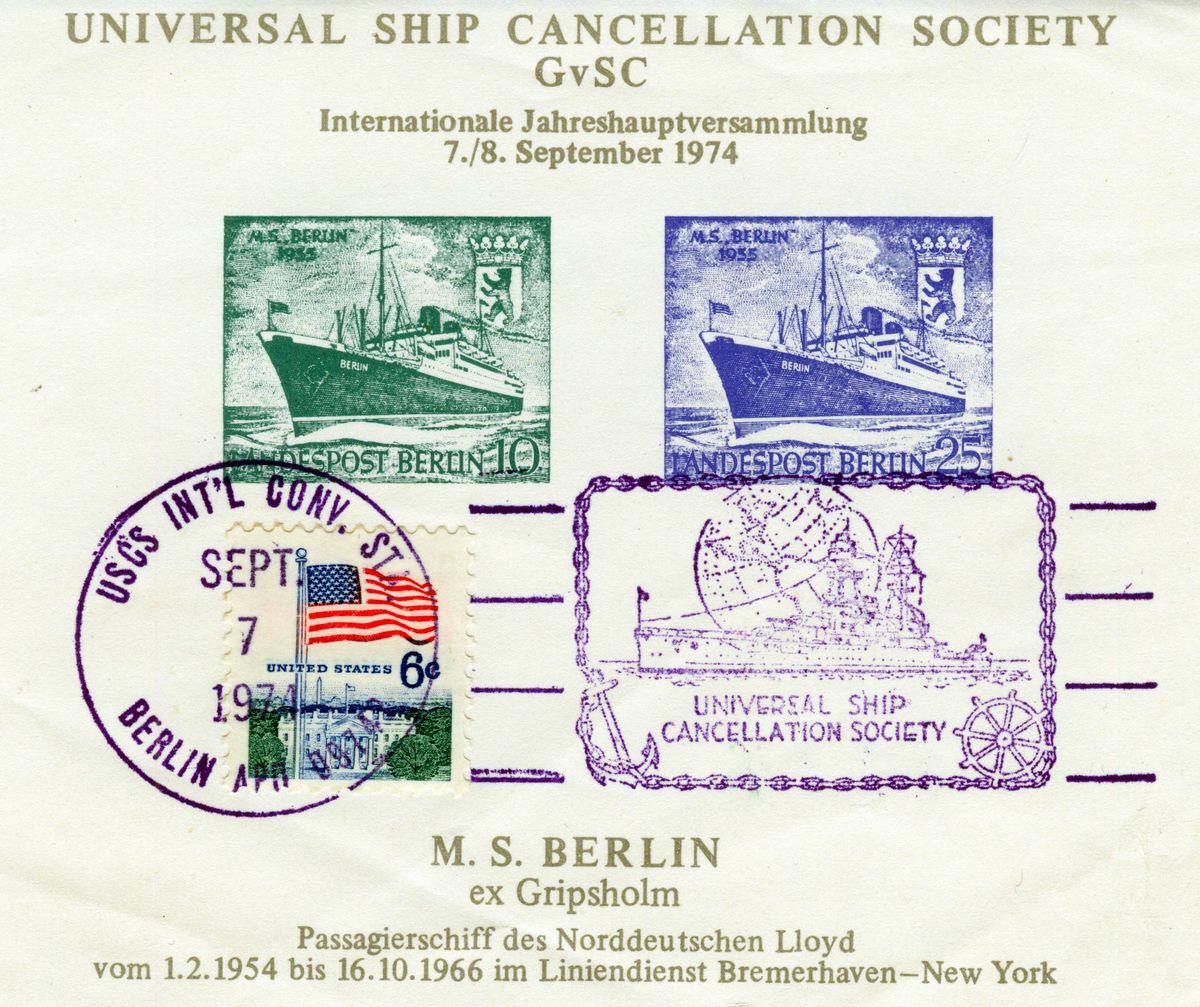 1974 Ship Cancellation Society