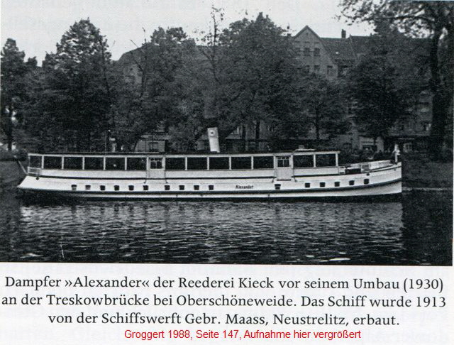 1929 Alexander, Groggert 1988, Seite 147