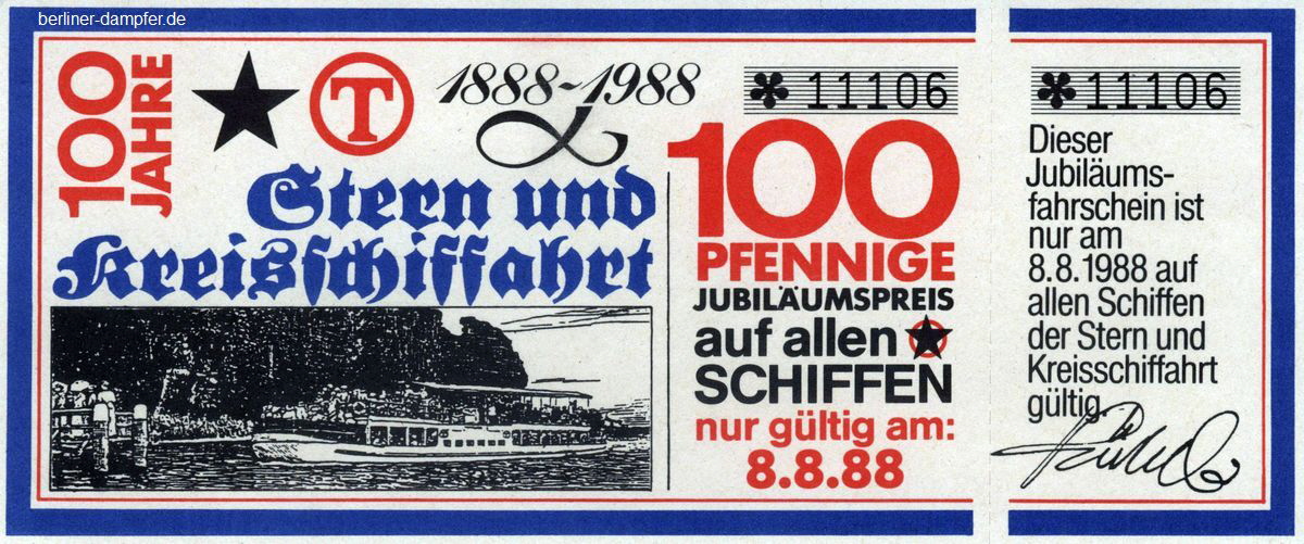 1988 - 100 Jahre Kreisschiffahrt