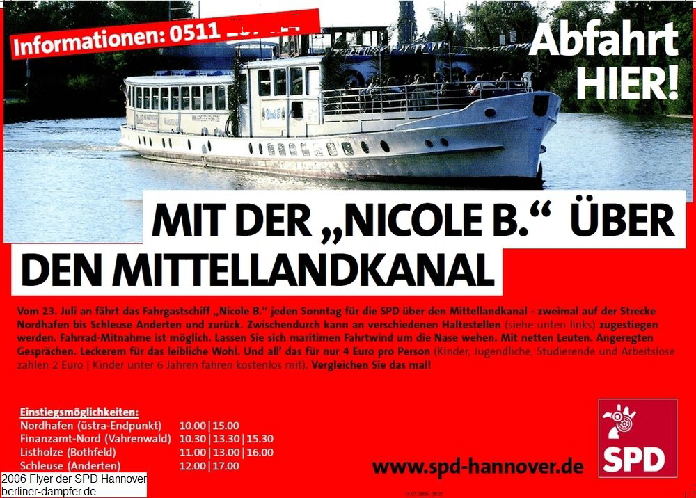 2006 Nicole B - Flyer SPD Hannover klein